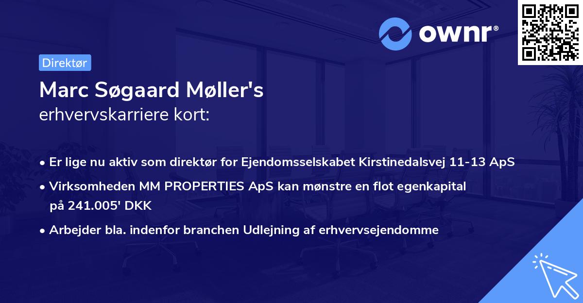 Marc Søgaard Møller's erhvervskarriere kort