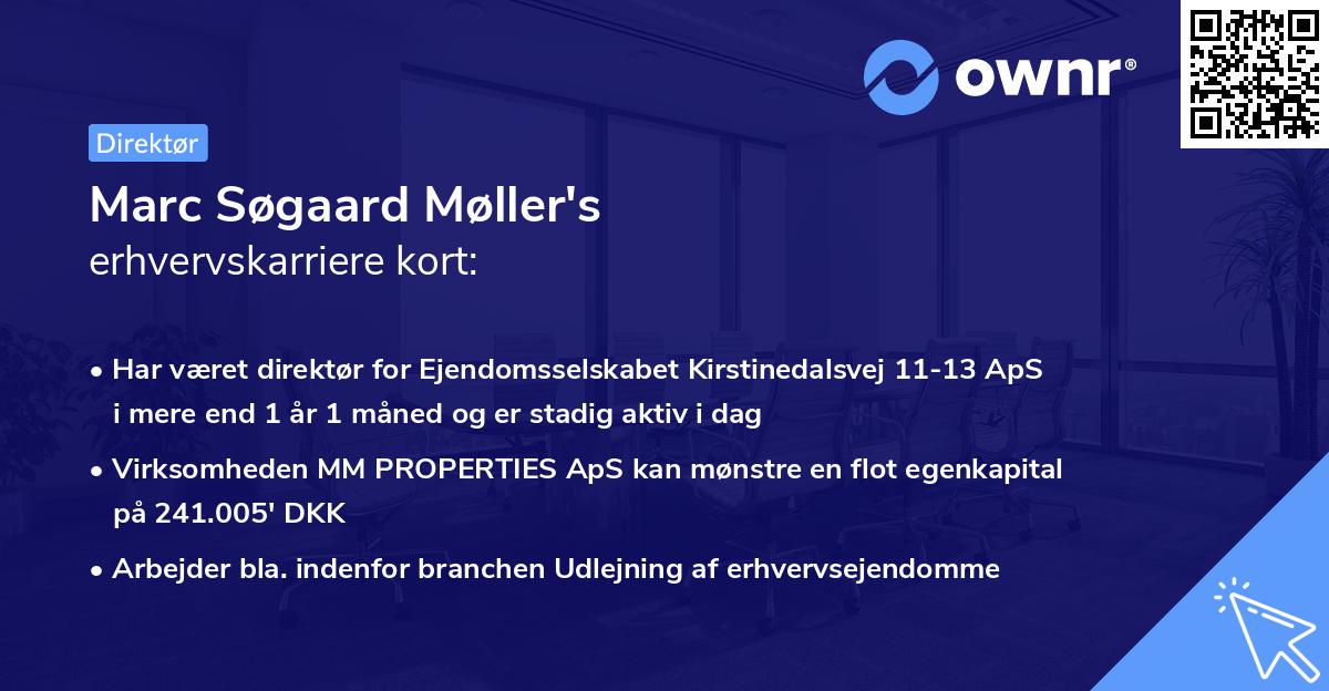 Marc Søgaard Møller's erhvervskarriere kort