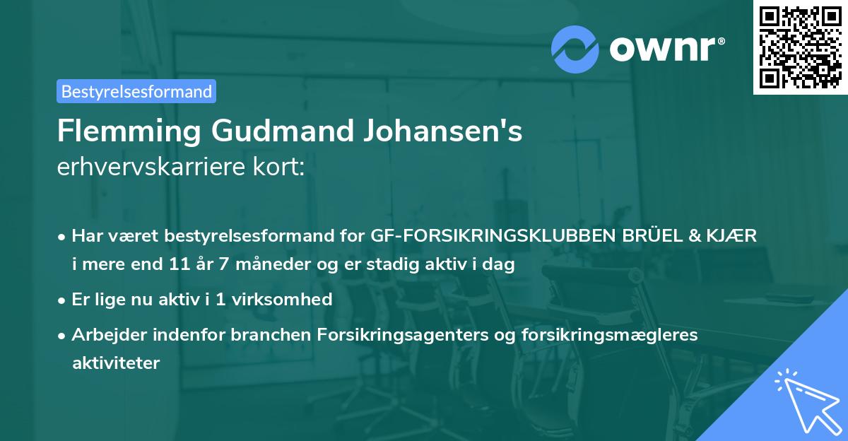 Flemming Gudmand Johansen's erhvervskarriere kort
