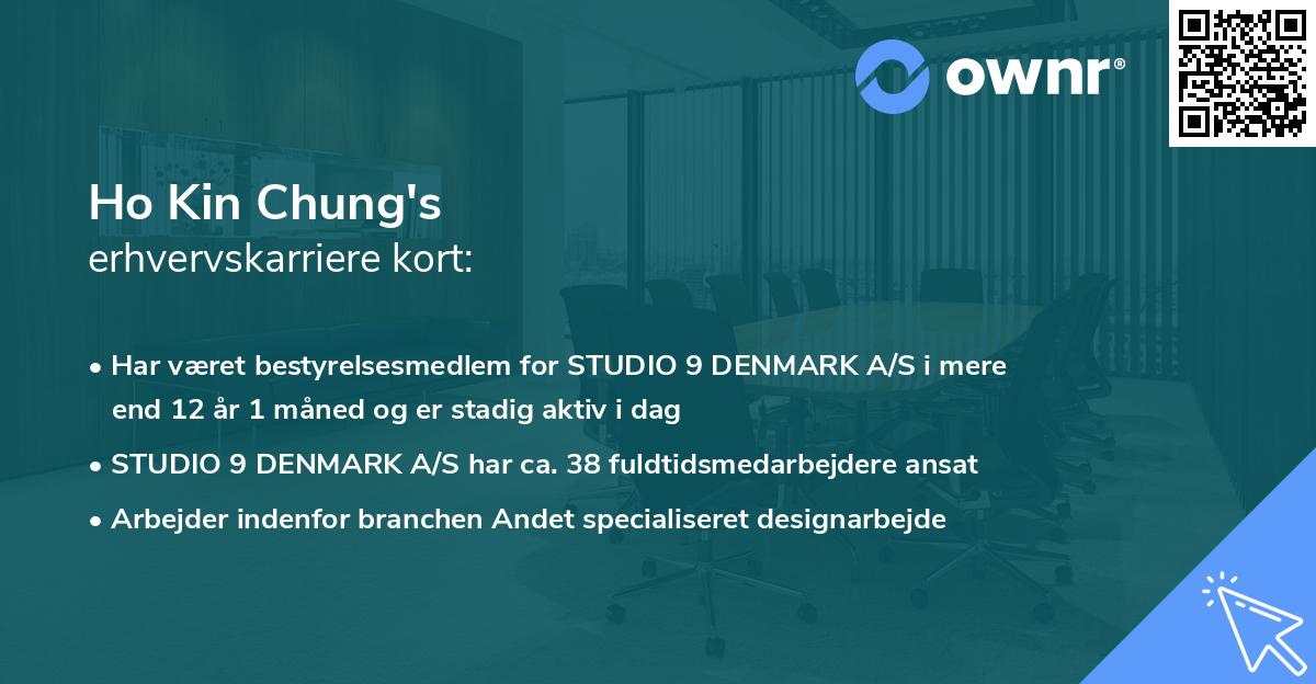 Ho Kin Chung's erhvervskarriere kort
