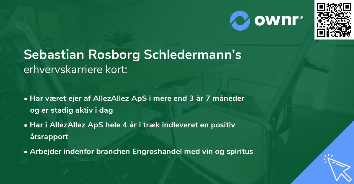 Sebastian Rosborg Schledermann's erhvervskarriere kort