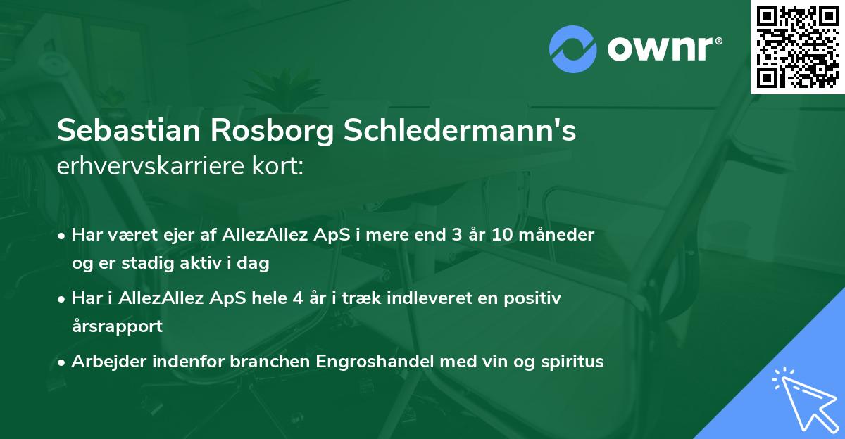 Sebastian Rosborg Schledermann's erhvervskarriere kort