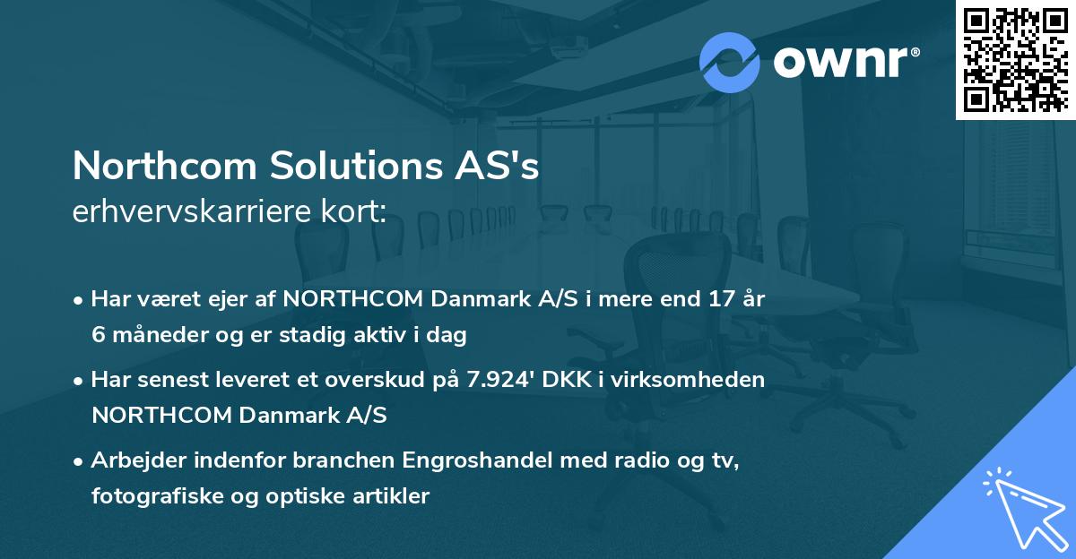 Northcom Solutions AS's erhvervskarriere kort