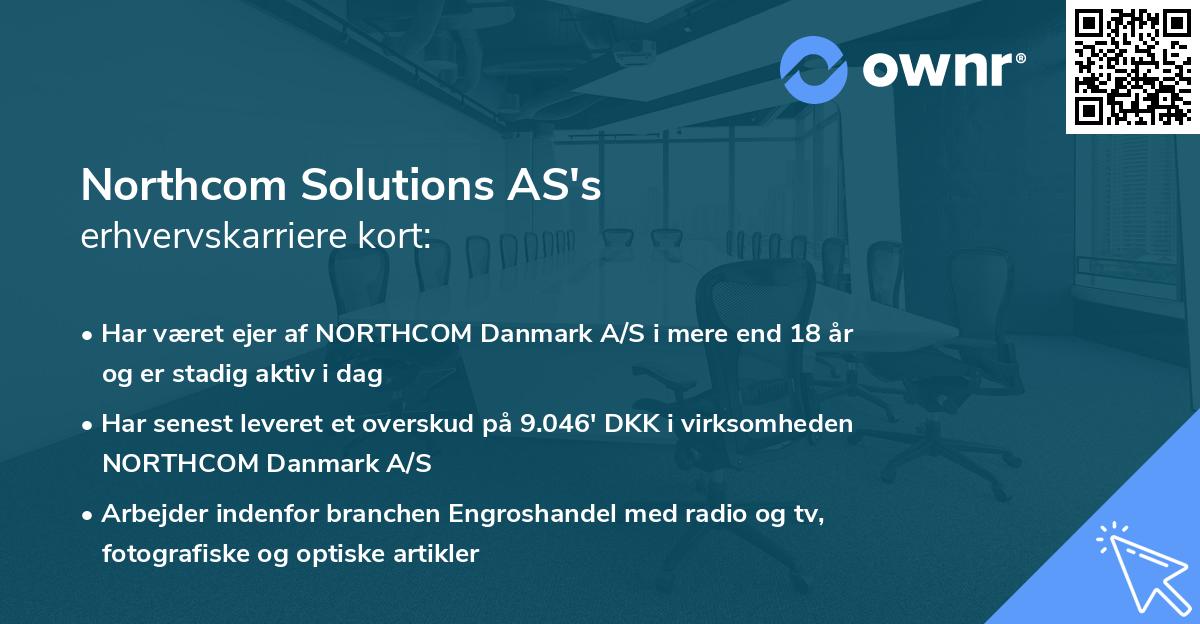 Northcom Solutions AS's erhvervskarriere kort