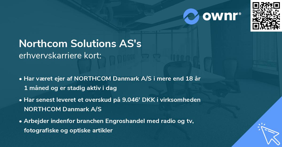 Northcom Solutions AS's erhvervskarriere kort