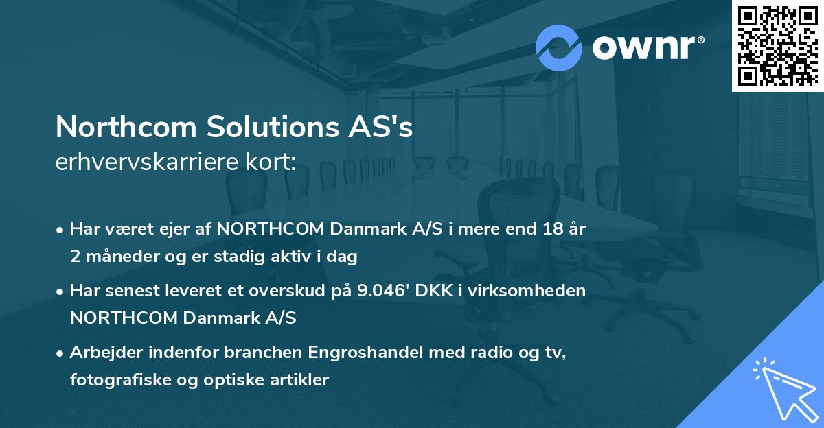 Northcom Solutions AS's erhvervskarriere kort