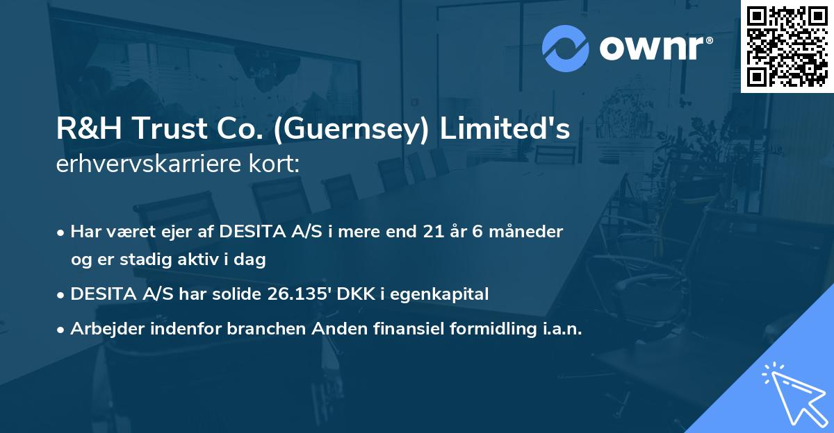 R&H Trust Co. (Guernsey) Limited's erhvervskarriere kort