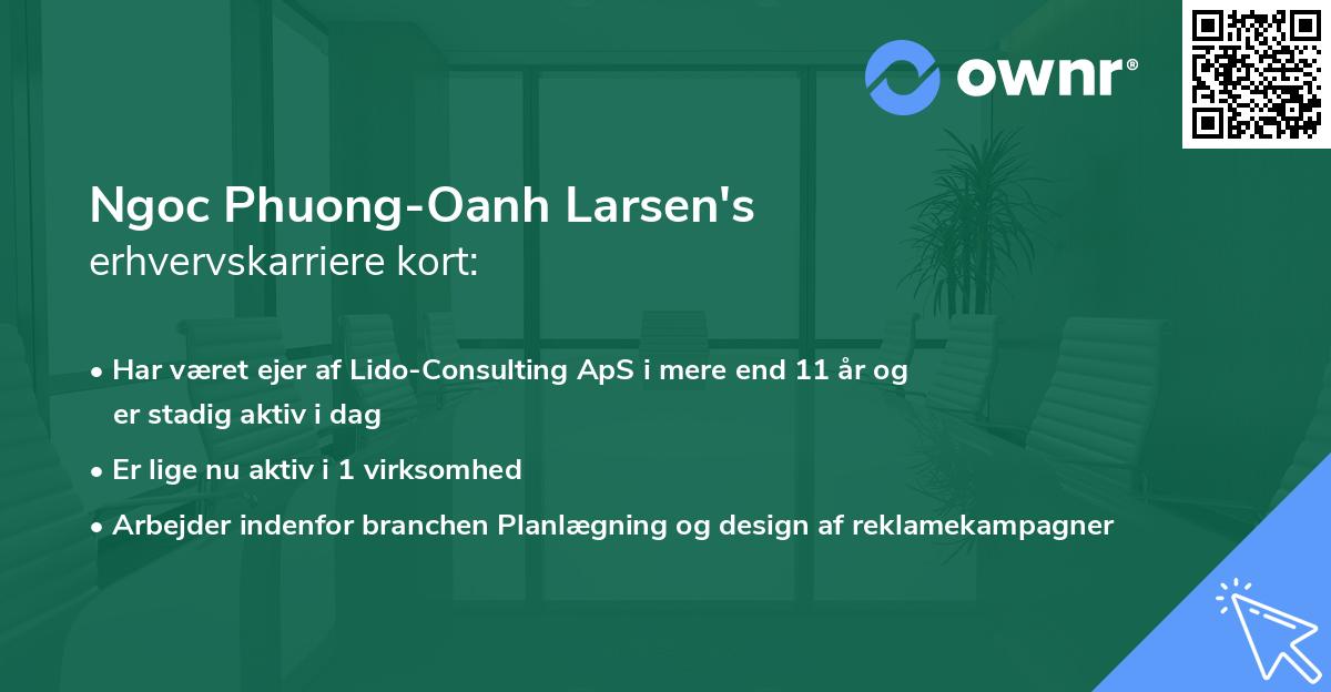 Ngoc Phuong-Oanh Larsen's erhvervskarriere kort