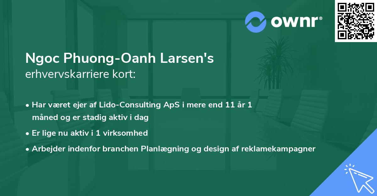 Ngoc Phuong-Oanh Larsen's erhvervskarriere kort
