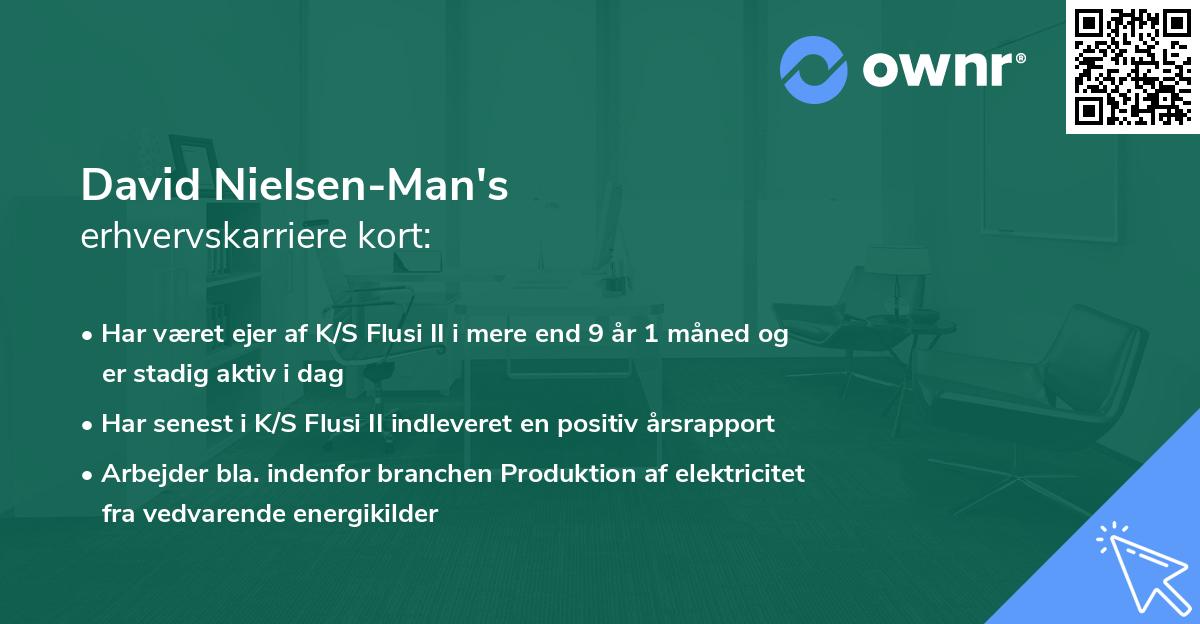 David Nielsen-Man's erhvervskarriere kort
