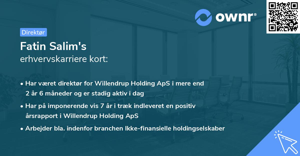 Fatin Salim's erhvervskarriere kort