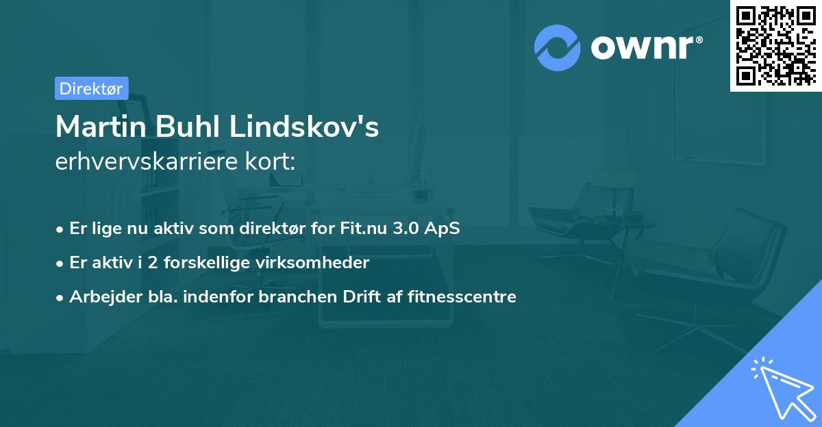 Martin Buhl Lindskov's erhvervskarriere kort