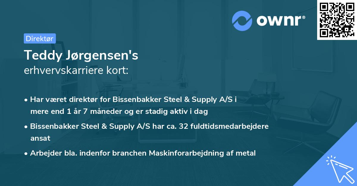 Teddy Jørgensen's erhvervskarriere kort