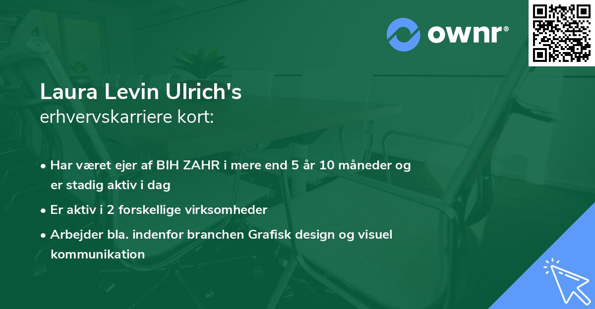 Laura Levin Ulrich's erhvervskarriere kort