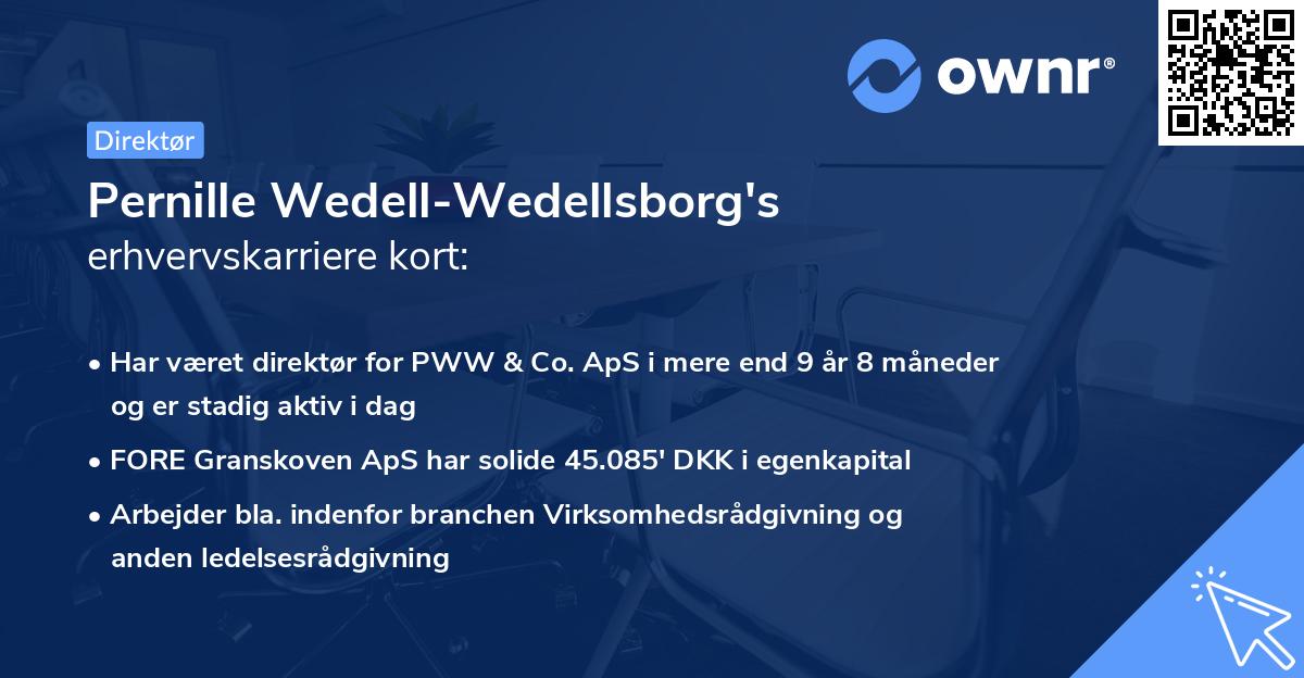 Pernille Wedell-Wedellsborg's erhvervskarriere kort