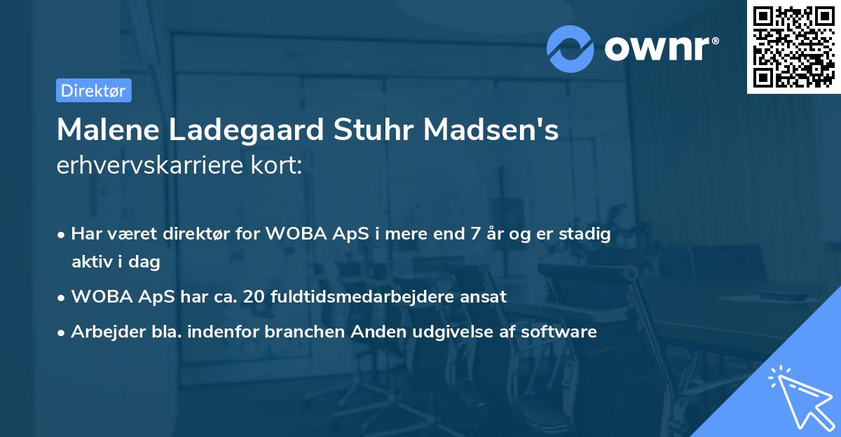 Malene Ladegaard Stuhr Madsen's erhvervskarriere kort