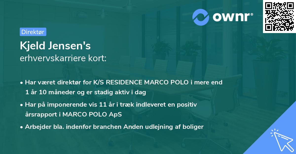 Kjeld Jensen's erhvervskarriere kort