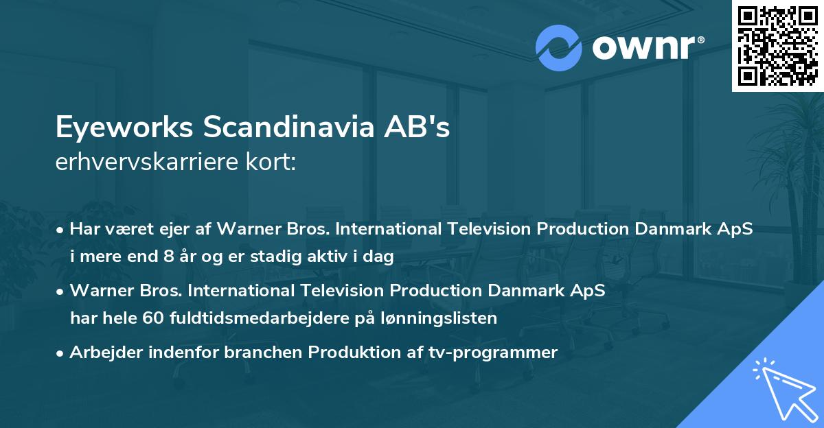 Eyeworks Scandinavia AB's erhvervskarriere kort