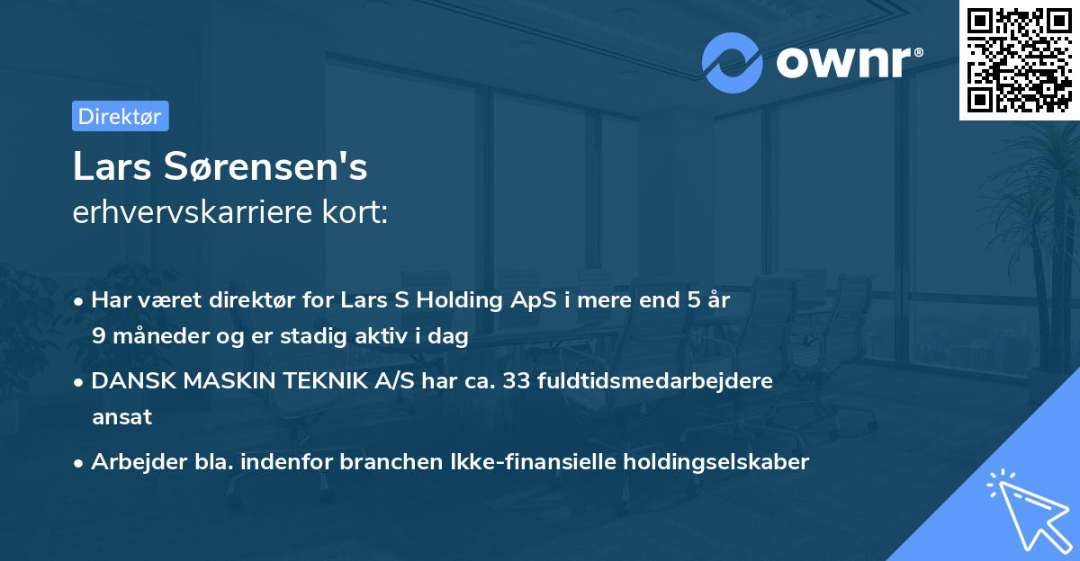 Lars Sørensen's erhvervskarriere kort