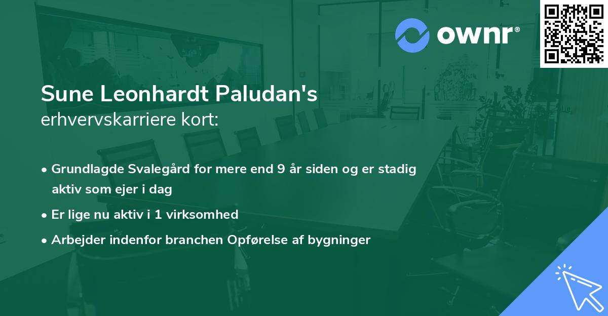 Sune Leonhardt Paludan's erhvervskarriere kort