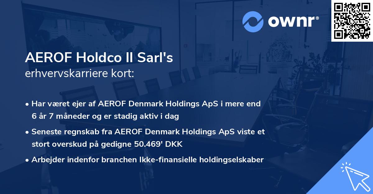 AEROF Holdco II Sarl's erhvervskarriere kort