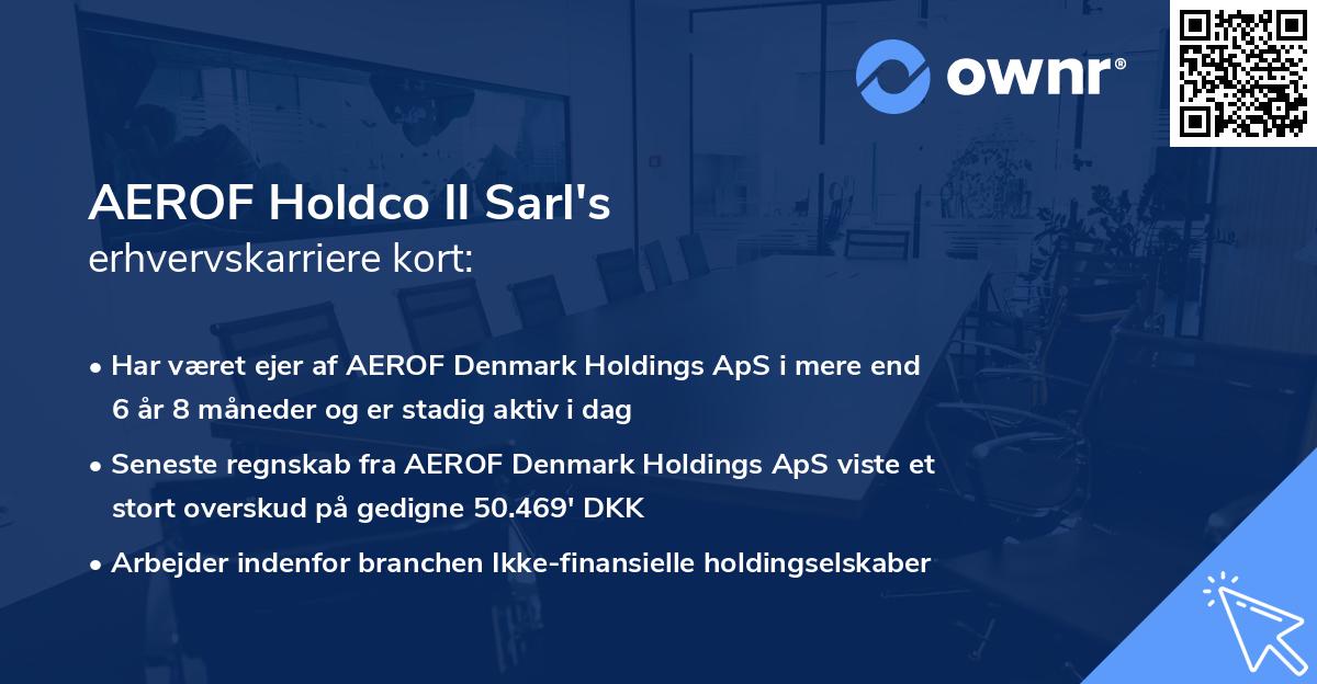 AEROF Holdco II Sarl's erhvervskarriere kort
