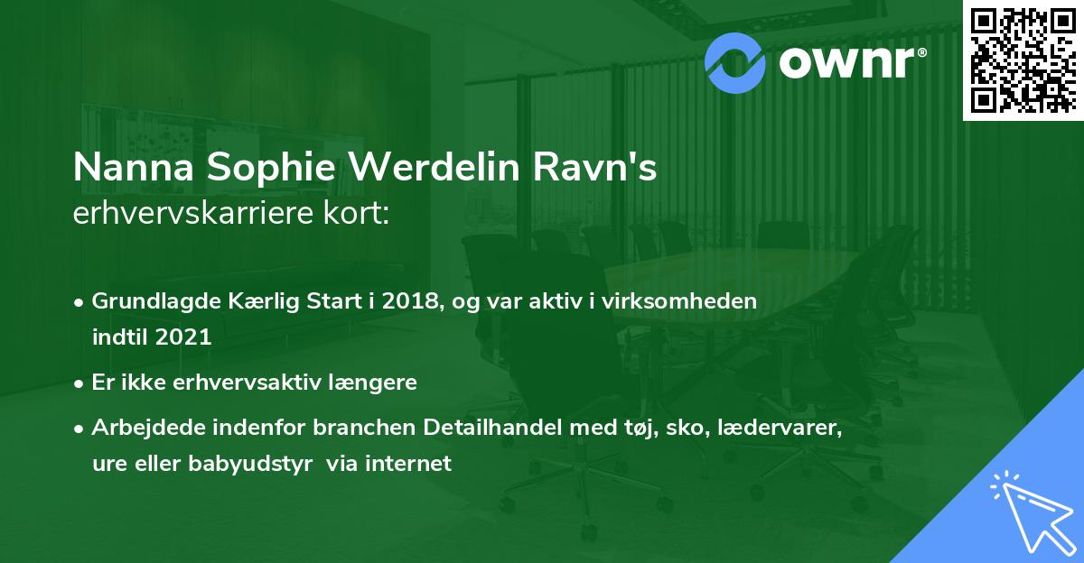 Nanna Sophie Werdelin Ravn's erhvervskarriere kort