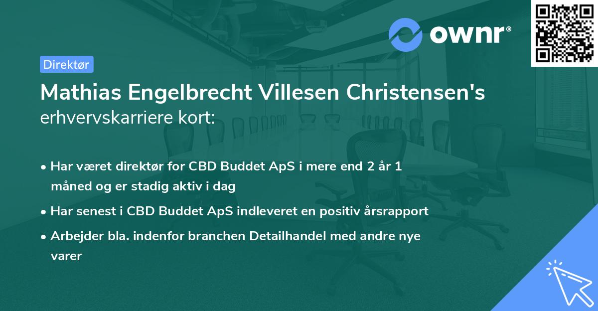 Mathias Engelbrecht Villesen Christensen's erhvervskarriere kort