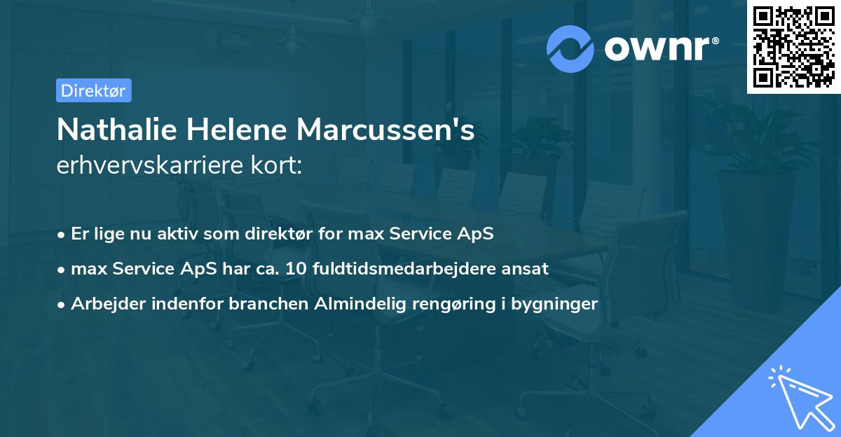 Nathalie Helene Marcussen's erhvervskarriere kort