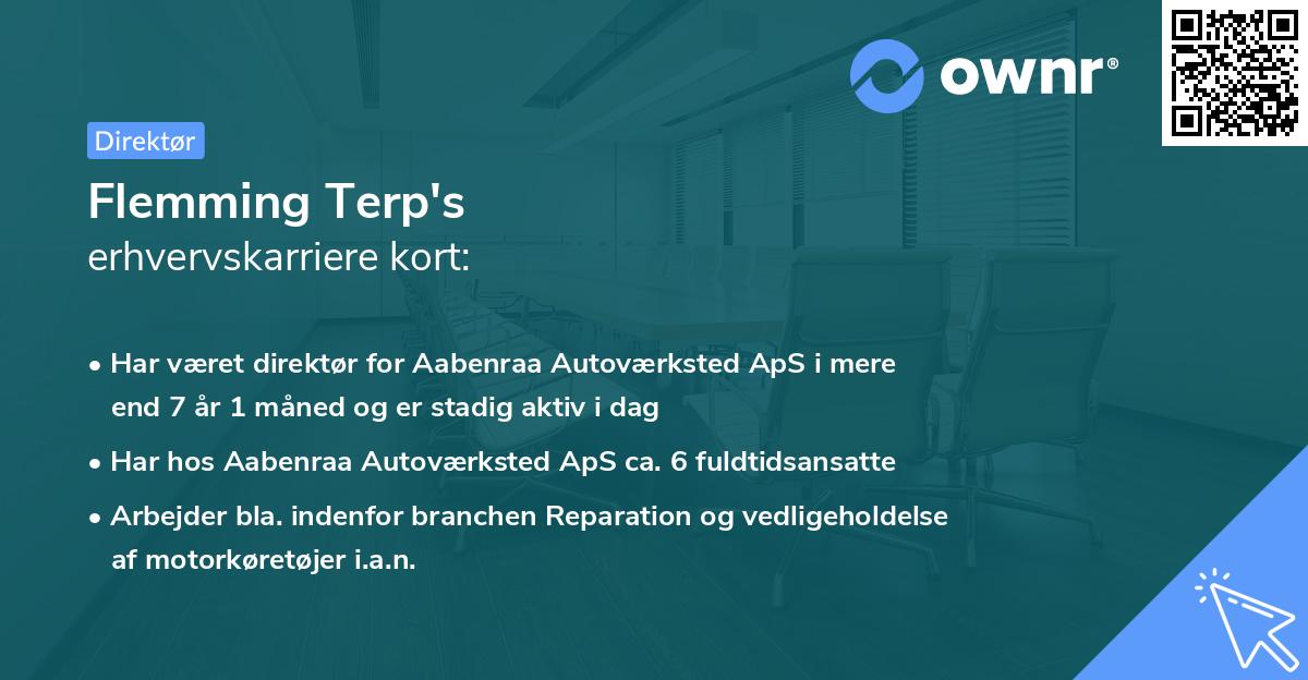 Flemming Terp's erhvervskarriere kort