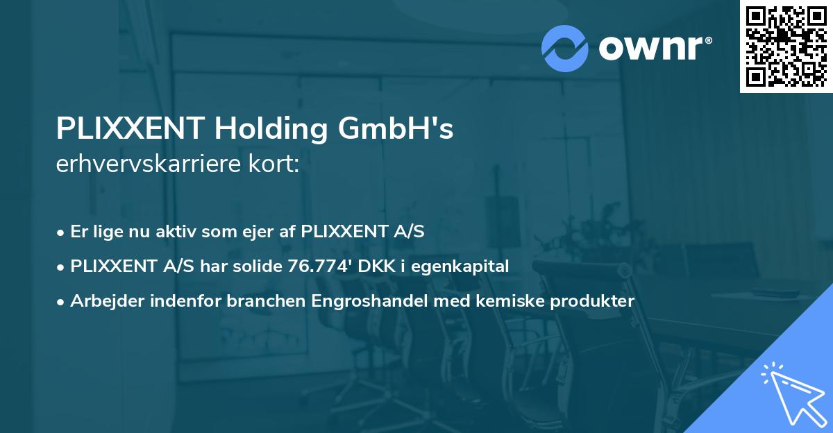 PLIXXENT Holding GmbH's erhvervskarriere kort