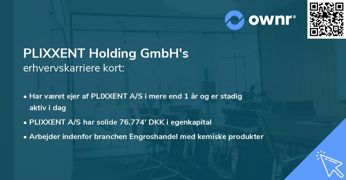 PLIXXENT Holding GmbH's erhvervskarriere kort