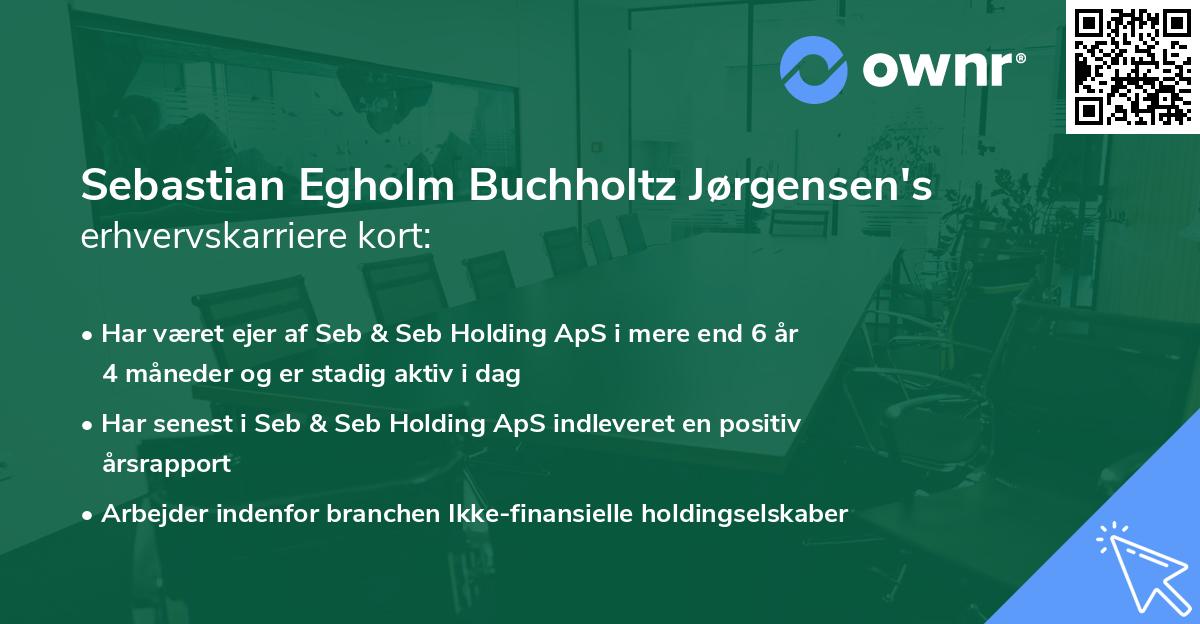 Sebastian Egholm Buchholtz Jørgensen's erhvervskarriere kort