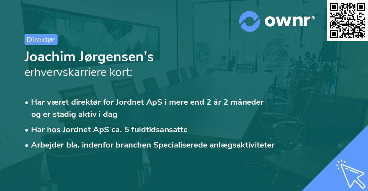 Joachim Jørgensen's erhvervskarriere kort