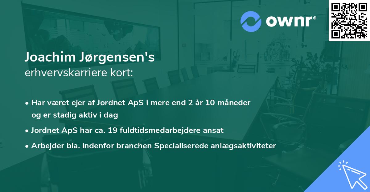 Joachim Jørgensen's erhvervskarriere kort
