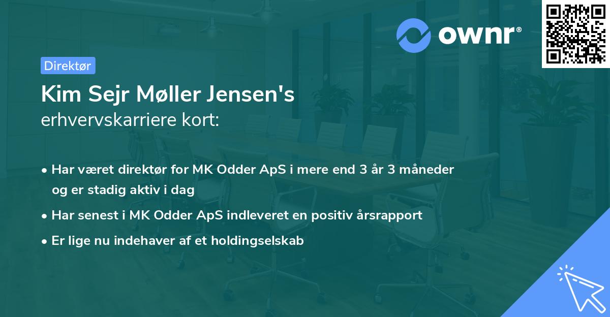 Kim Sejr Møller Jensen's erhvervskarriere kort