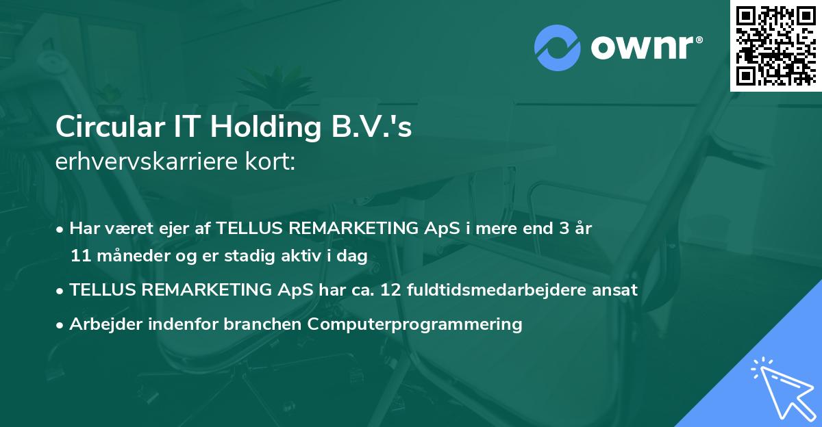 Circular IT Holding B.V.'s erhvervskarriere kort