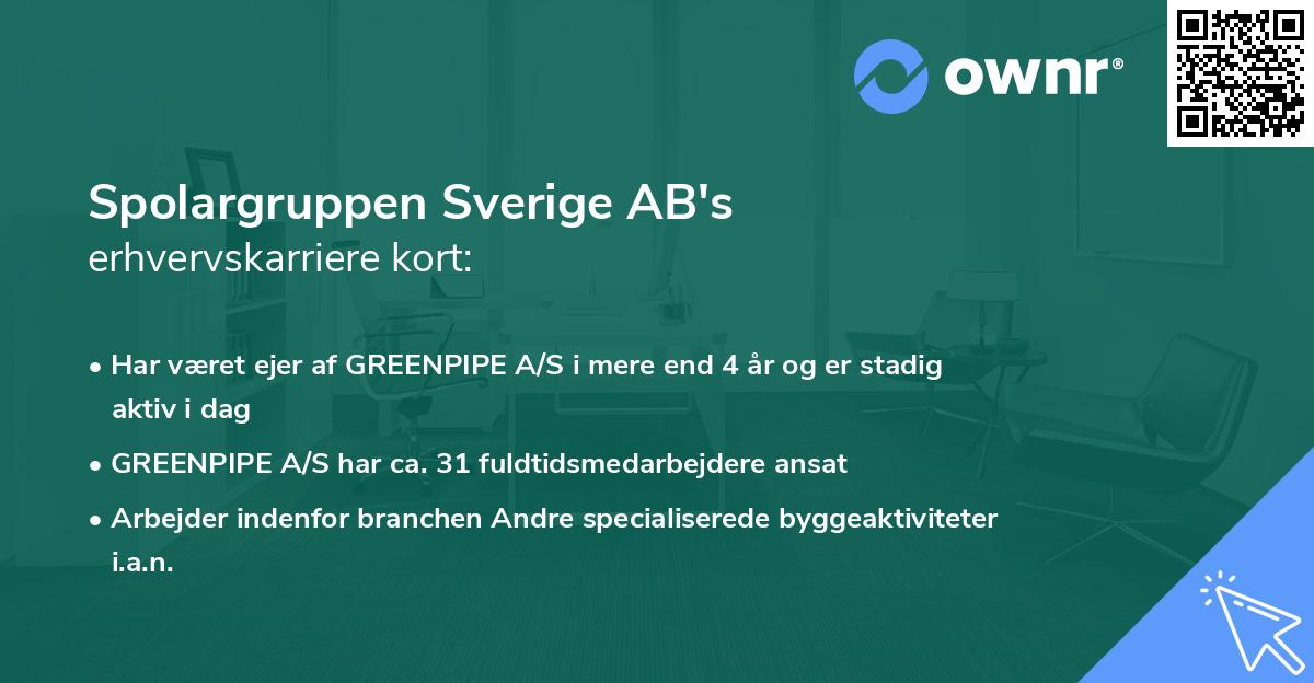 Spolargruppen Sverige AB's erhvervskarriere kort
