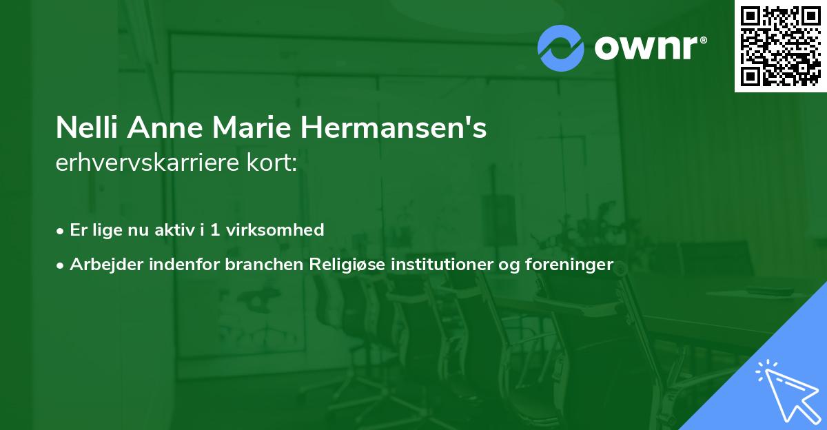 Nelli Anne Marie Hermansen's erhvervskarriere kort