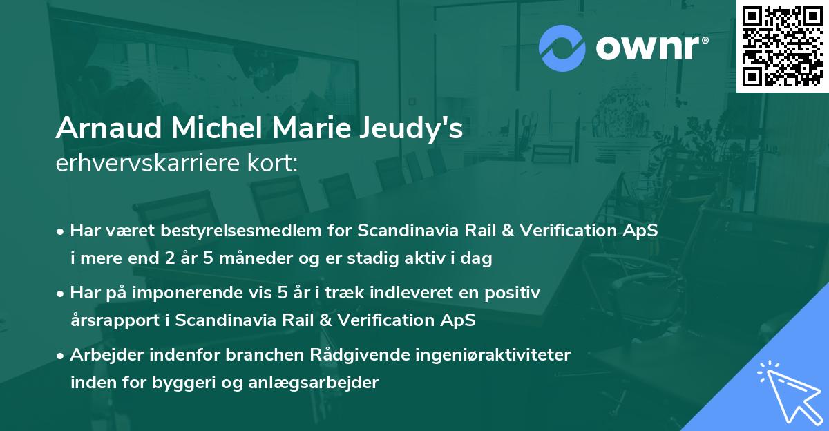 Arnaud Michel Marie Jeudy's erhvervskarriere kort