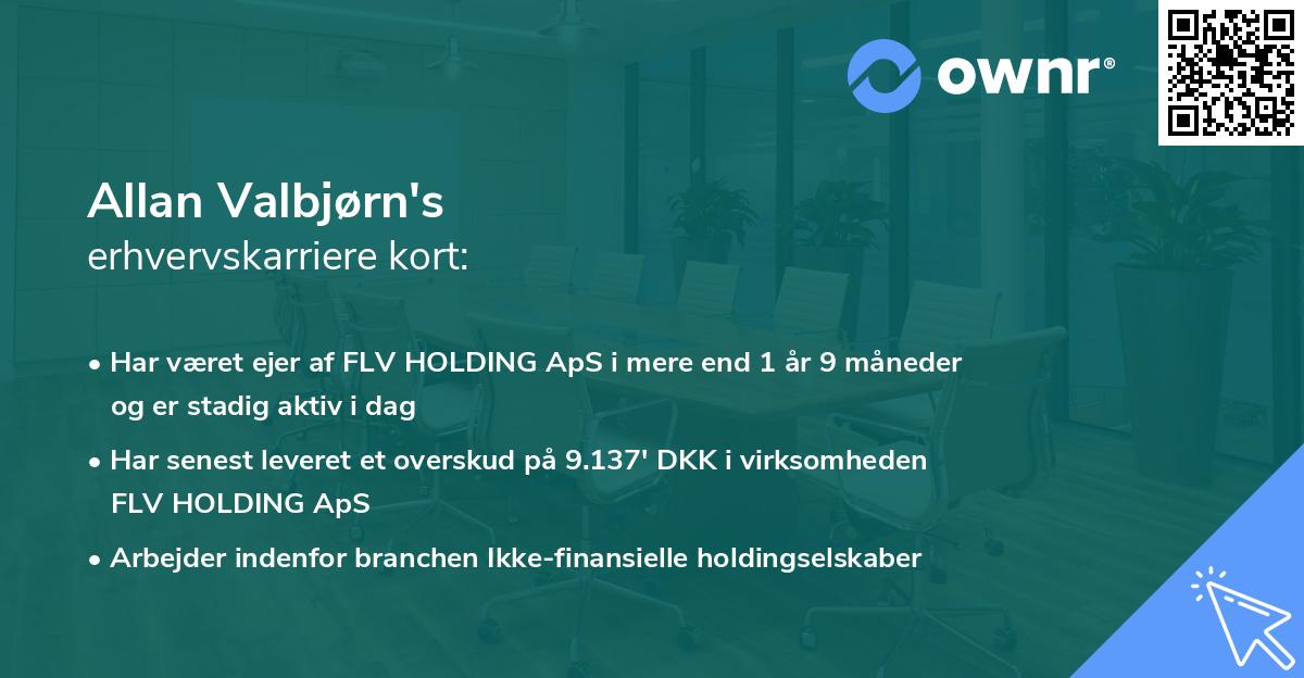 Allan Valbjørn's erhvervskarriere kort