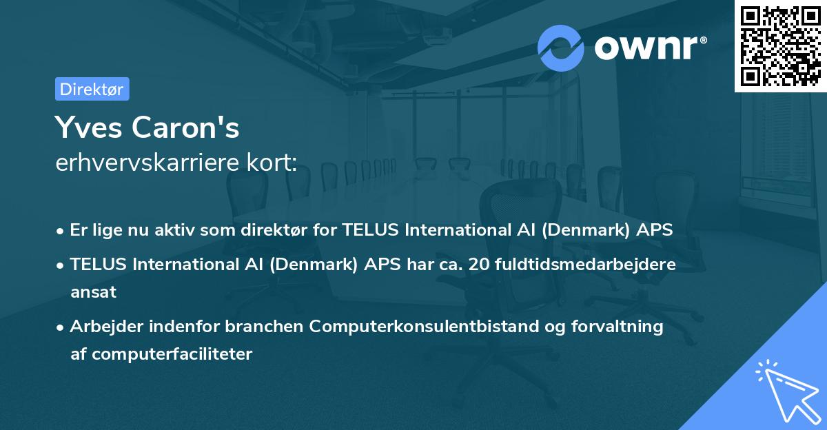 Yves Caron's erhvervskarriere kort