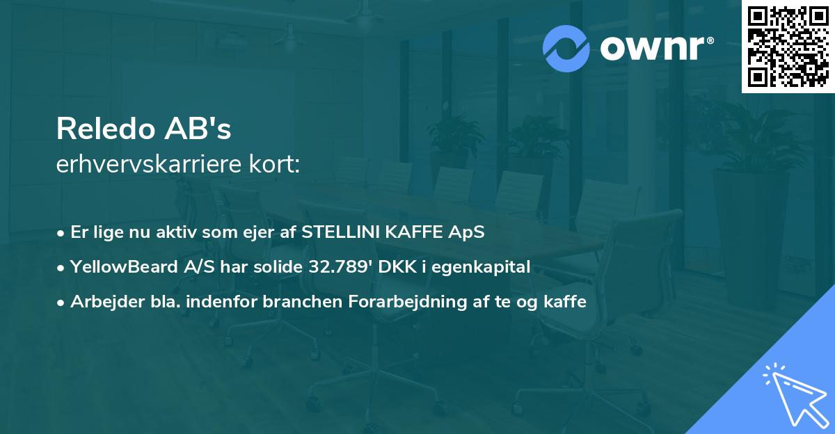 Reledo AB's erhvervskarriere kort