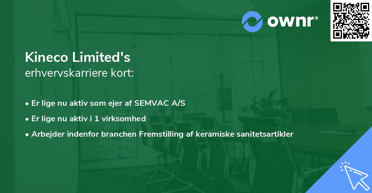 Kineco Limited's erhvervskarriere kort