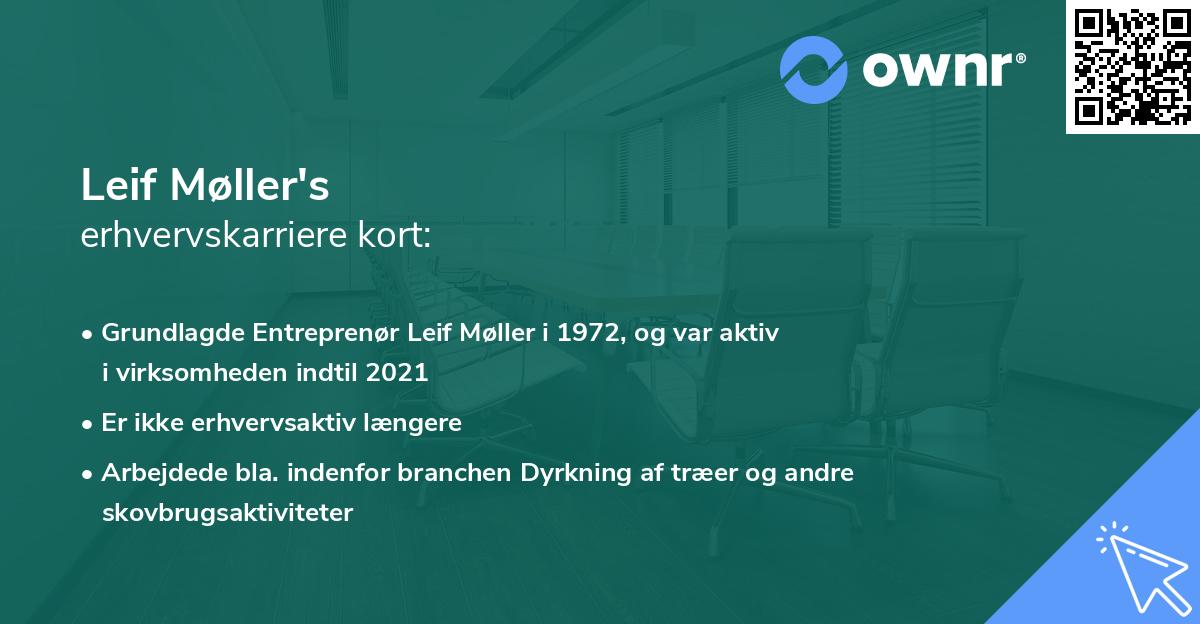 Leif Møller's erhvervskarriere kort