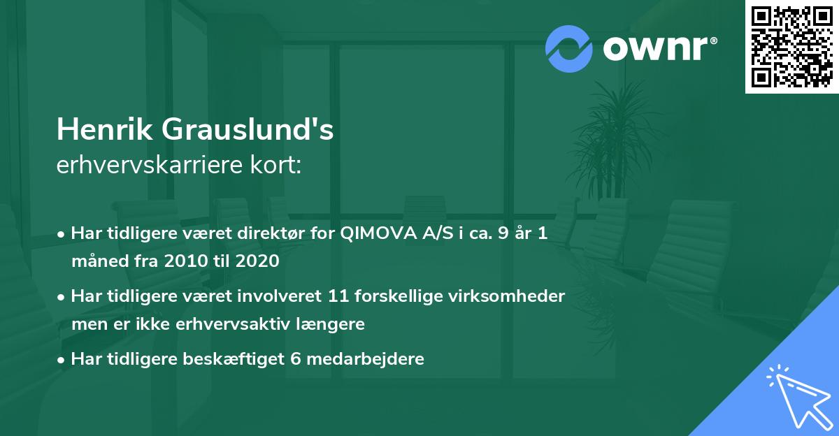 Henrik Grauslund's erhvervskarriere kort
