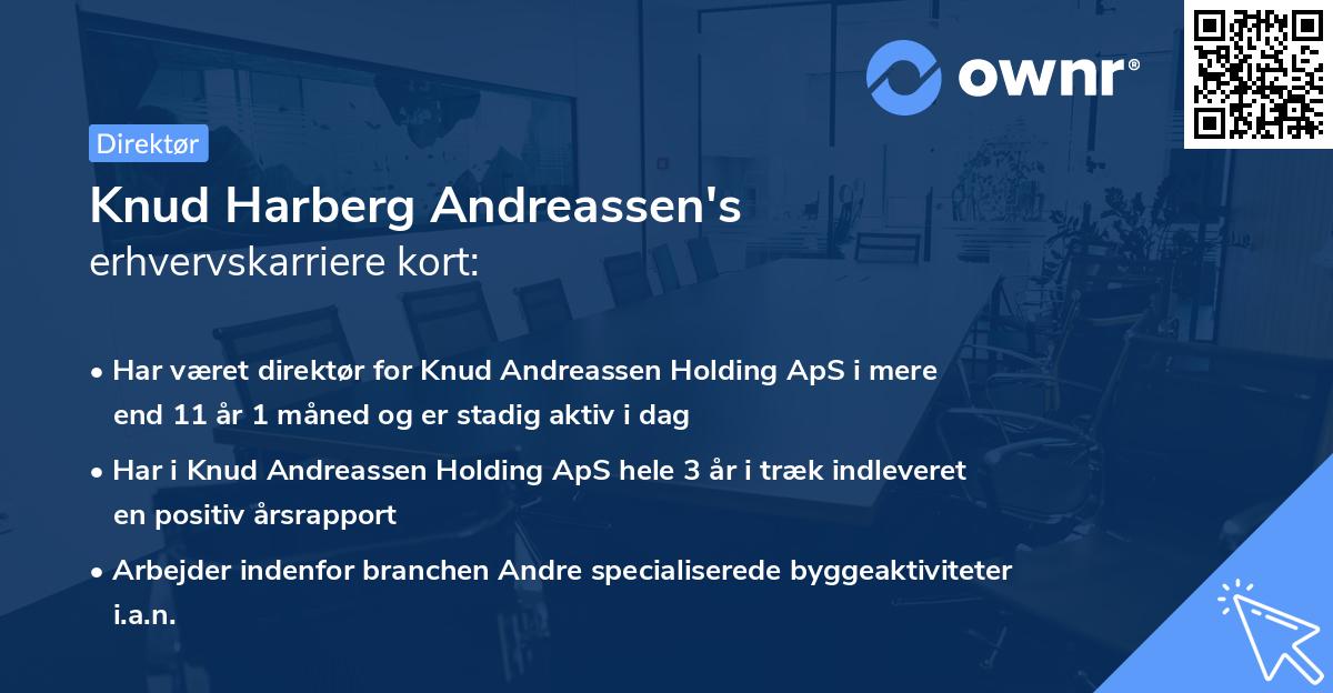 Knud Harberg Andreassen's erhvervskarriere kort