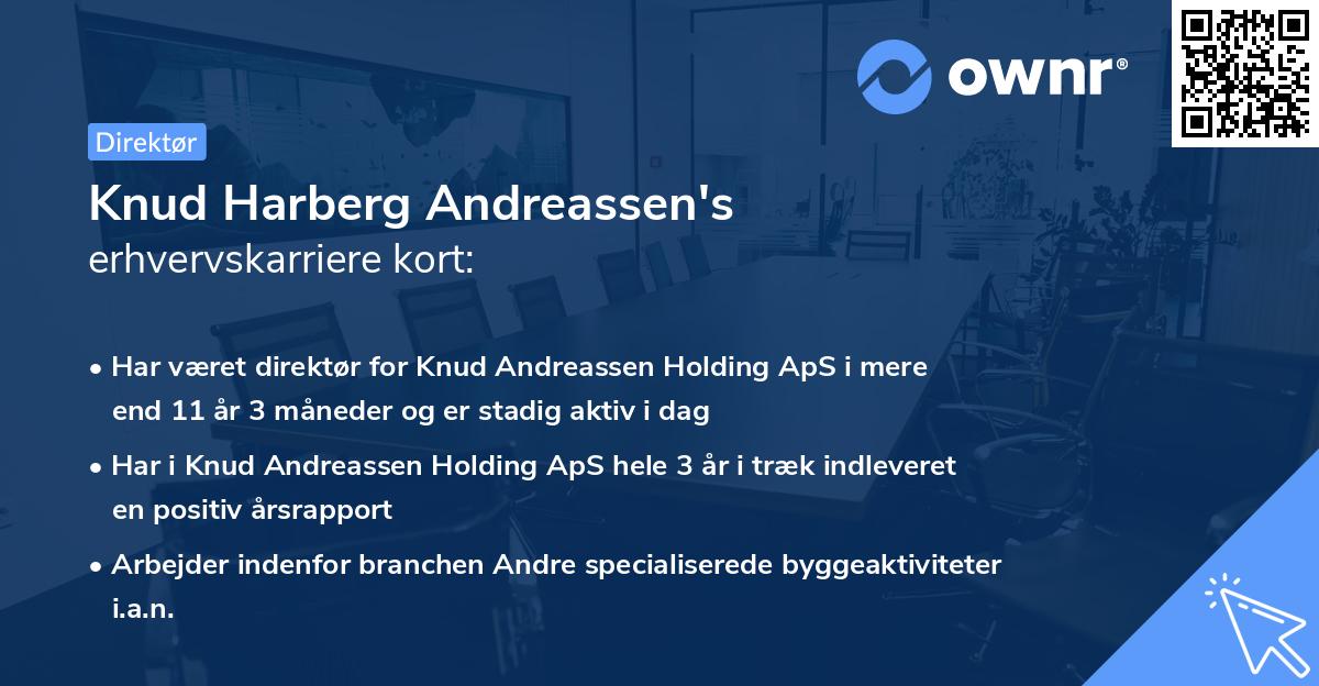 Knud Harberg Andreassen's erhvervskarriere kort
