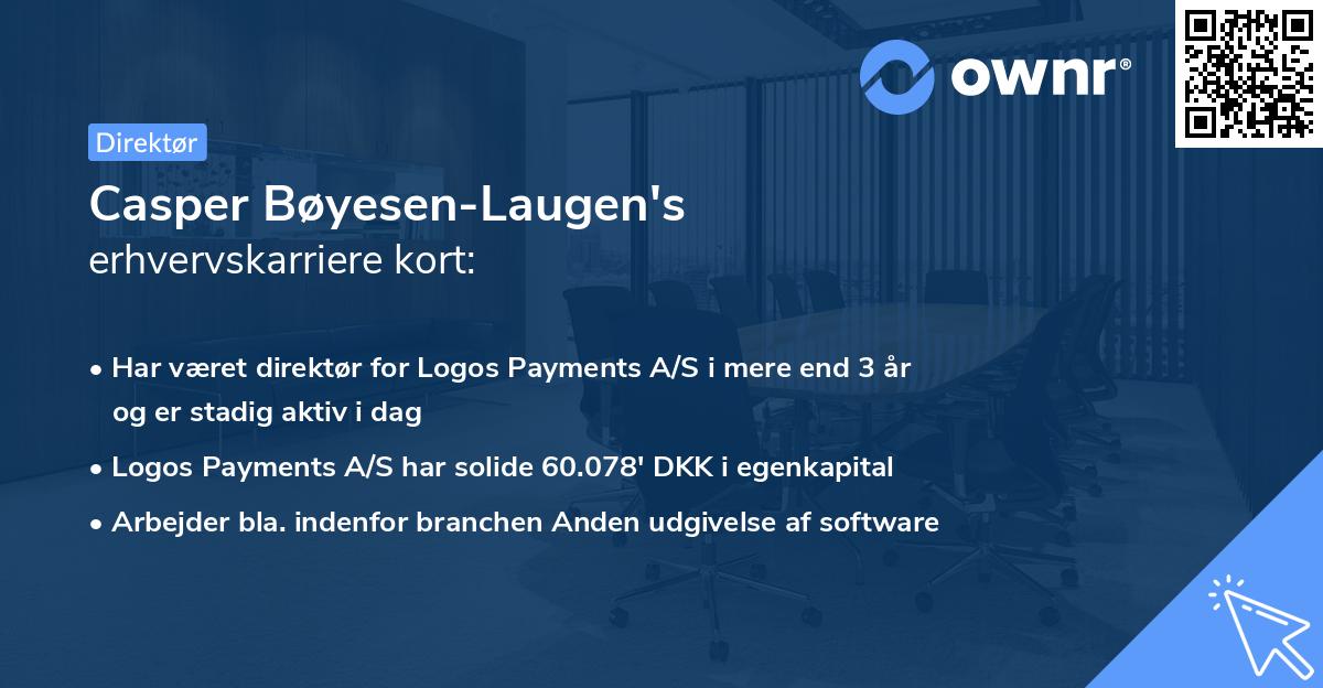 Casper Bøyesen-Laugen's erhvervskarriere kort