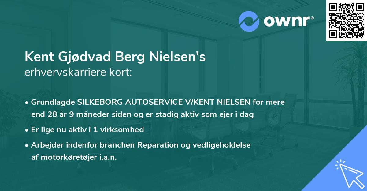 Kent Gjødvad Berg Nielsen's erhvervskarriere kort